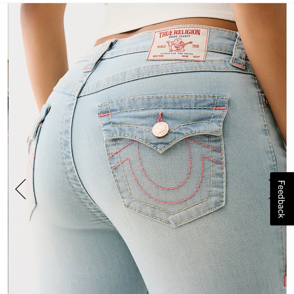 NWT True Religion Joey Mid Rise Flare